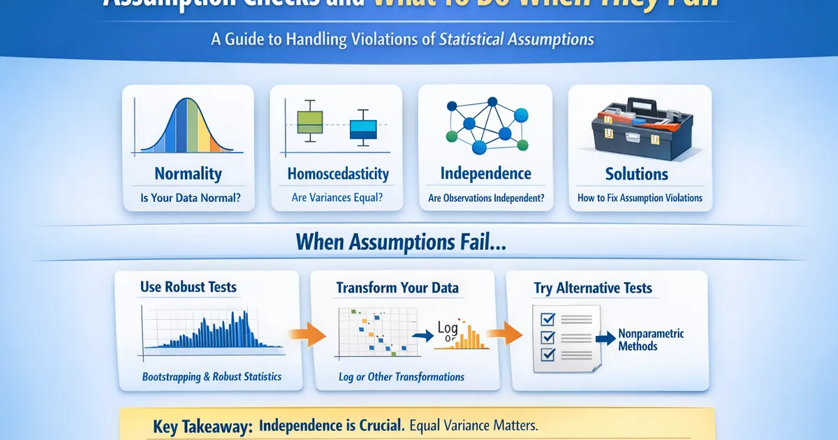 Assumption Checks and What To Do When They Fail