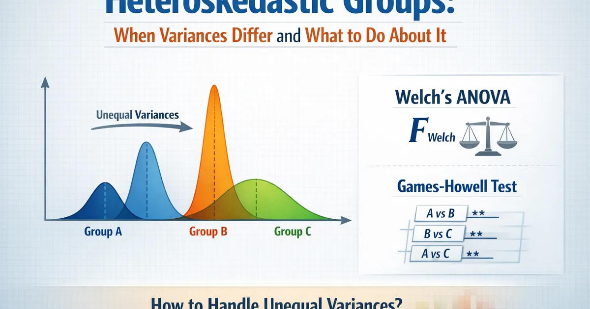 Heteroskedastic Groups: When Variances Differ and What to Do About It