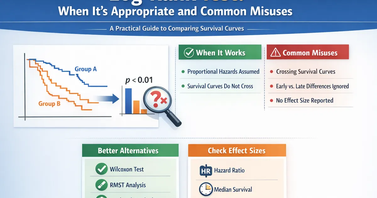 Log-Rank Test: When It's Appropriate and Common Misuses