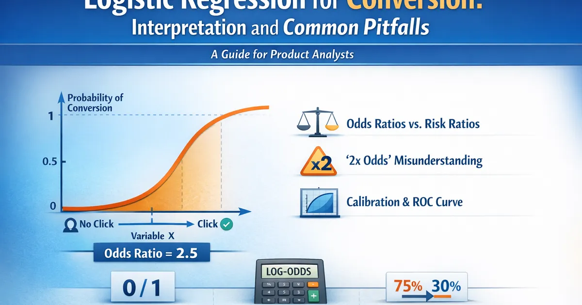 Logistic Regression for Conversion: Interpretation and Common Pitfalls