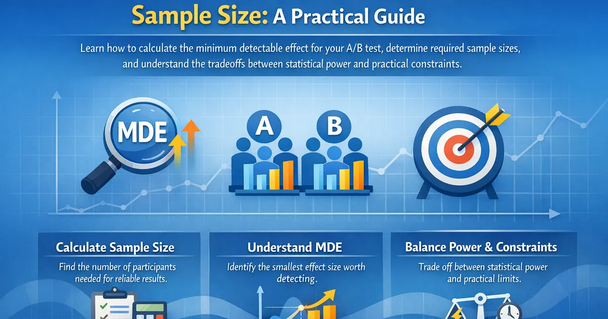 Minimum Detectable Effect and Sample Size: A Practical Guide
