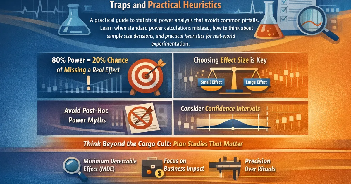Power Analysis Without Cargo Culting: Traps and Practical Heuristics