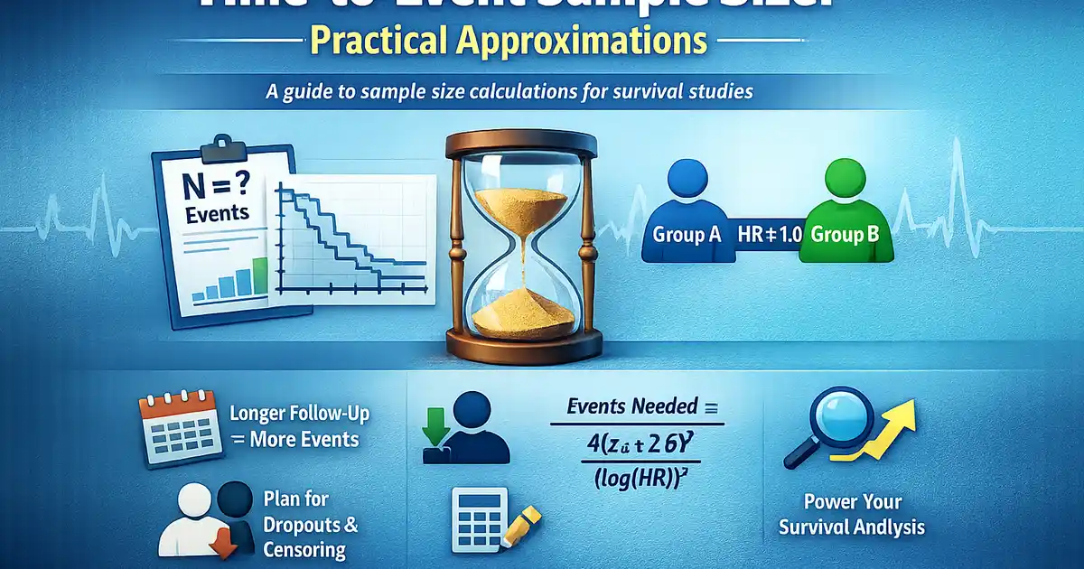 Time-to-Event Sample Size: Practical Approximations