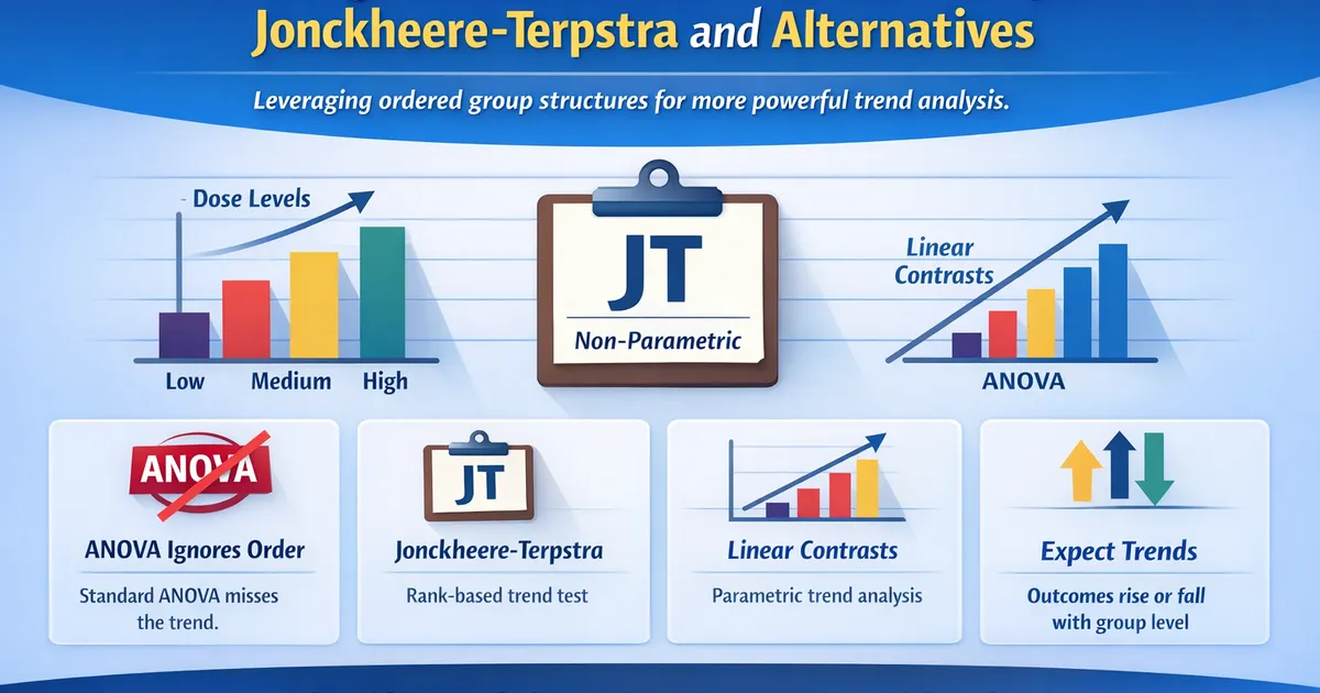 Testing Trends Across Ordered Groups: Jonckheere-Terpstra and Alternatives