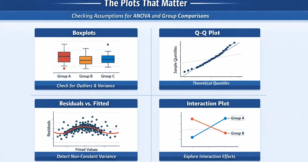 Visual Diagnostics for Group Comparisons: The Plots That Matter