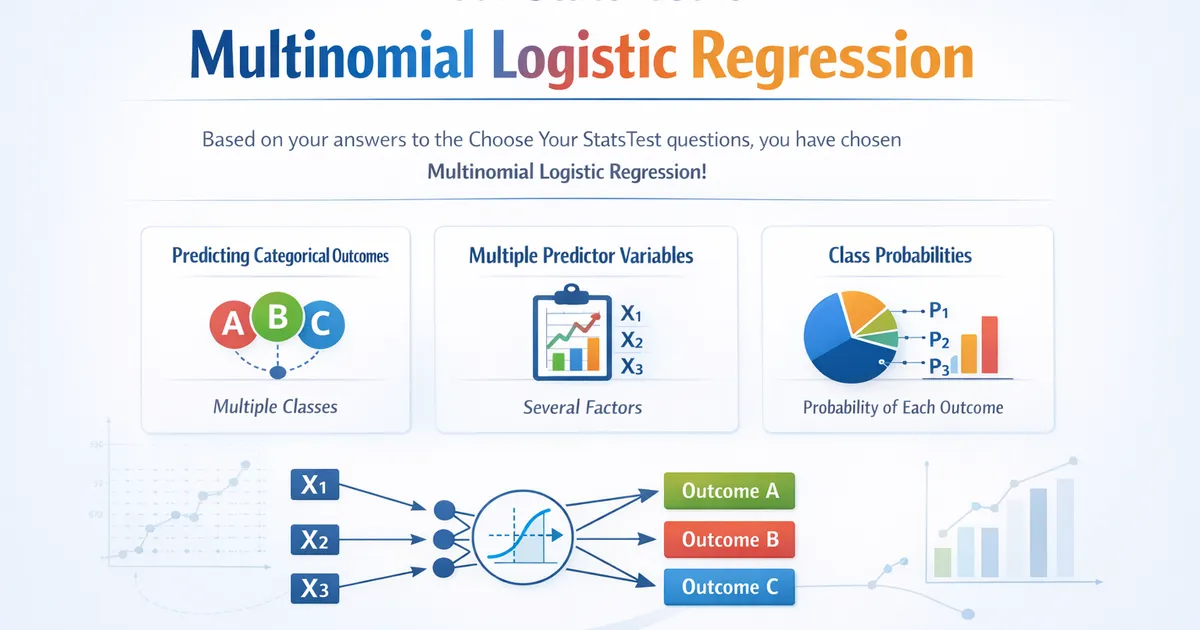 Your StatsTest is Multinomial Logistic Regression